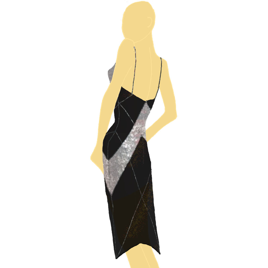 Art Deco Shift with Overlay