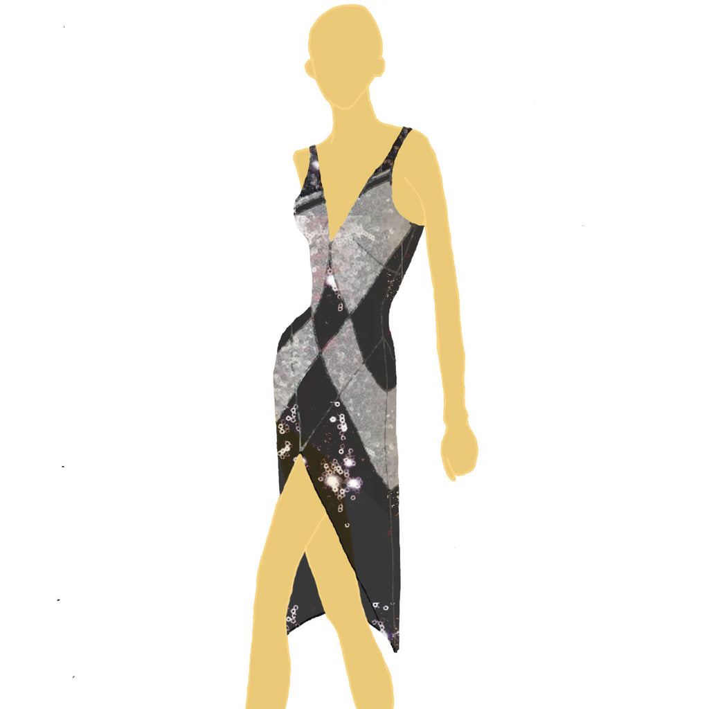 Art Deco Shift with Overlay