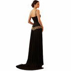 Black Velvet Medieval Maxi Dress