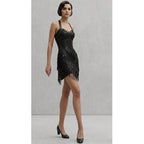 Assymetric Fringe Flapper Dress