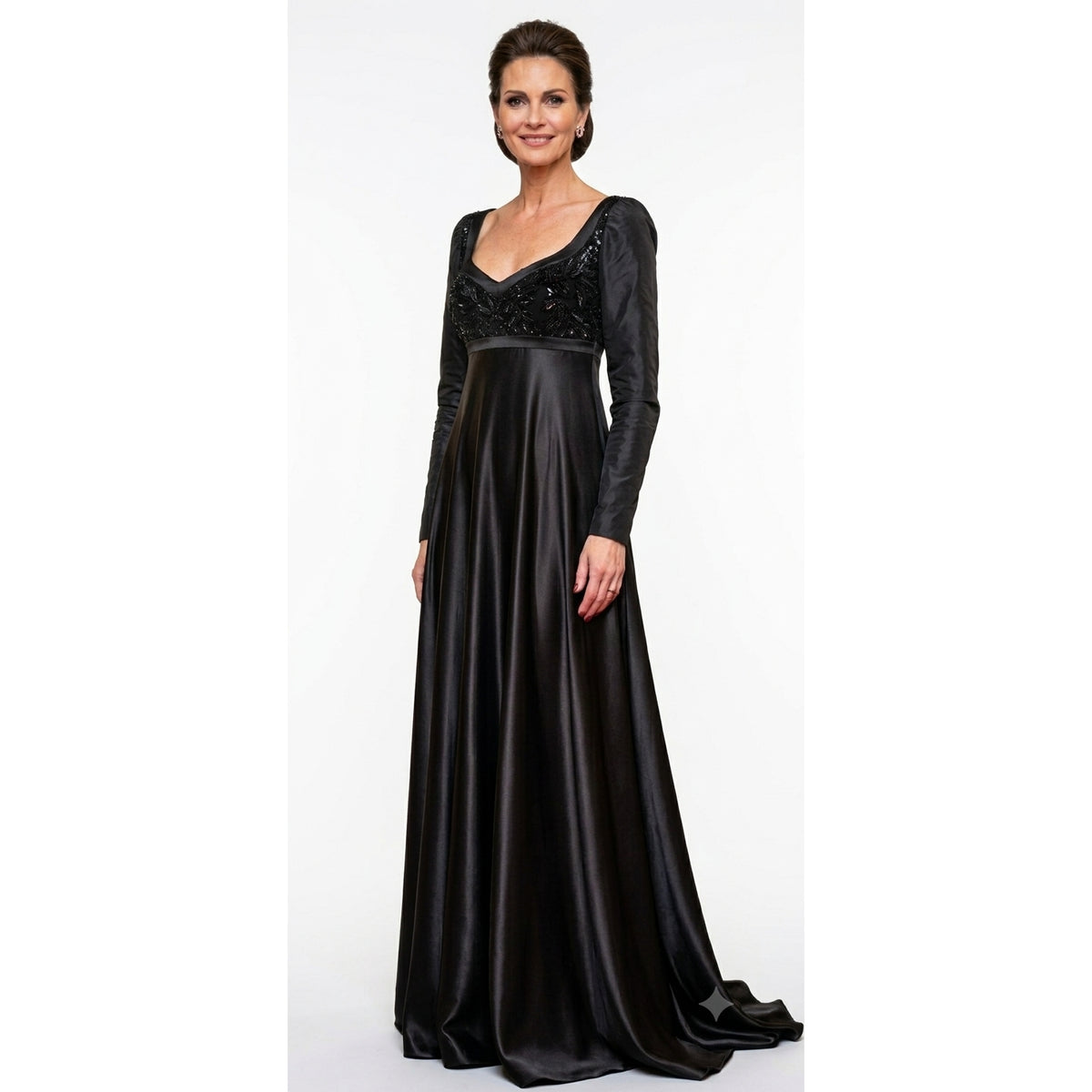 Black Forest Winter Regency Evening Dress