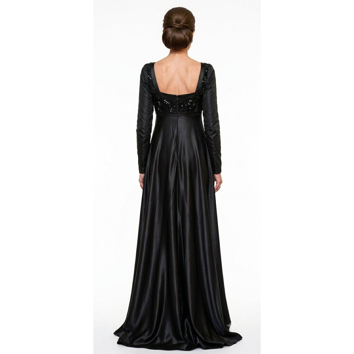 Black Forest Winter Regency Evening Dress