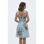 Oriental Print Ruched Dress