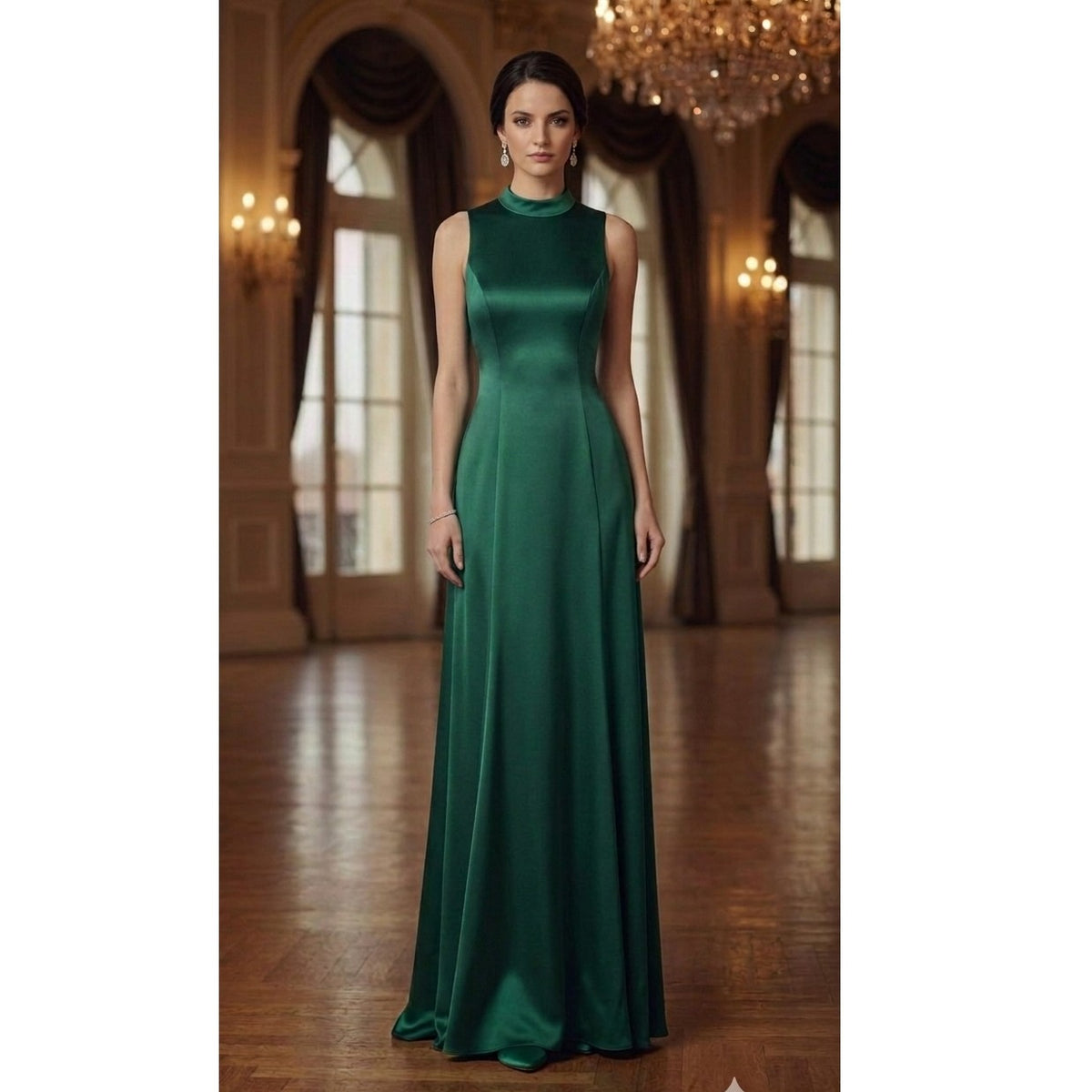 Poloneck Maxi Dress