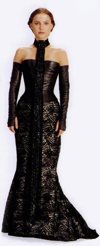 Conjunto de corsé y falda de cuero Padmé de Star Wars