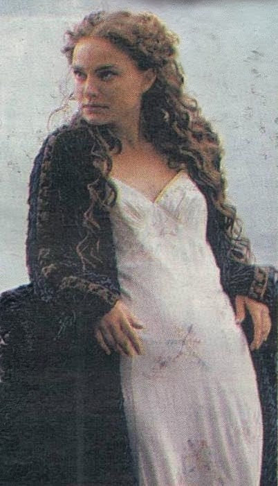 Camisón y capa de Padmé de Star Wars