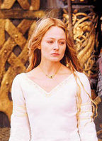 Eowyn White Wool Edoras Dress Lord of the Rings
