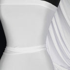 Cotton Prairie Skirt White with beige trim